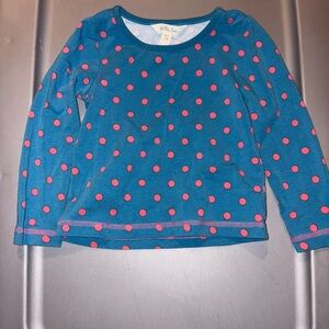 Matilda Jane Blue and Pink Polka Dot Long Sleeve Tee